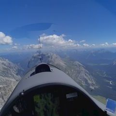 Flugwegposition um 11:20:44: Aufgenommen in der Nähe von Gemeinde Ehrwald, Ehrwald, Österreich in 2904 Meter